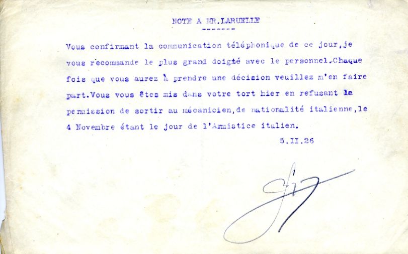 1926-11-05 M. Bougier à René Laruelle 1