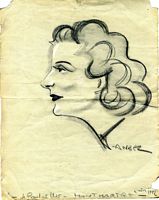 1952, Malvina Kahane, dessin