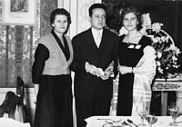 1956, Simone Laruelle-Van den Eynde, Lionel Chour et Thérèse Laruelle