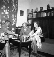 1967, Raymond Laude, René Laruelle, Thérèse Laude-Laruelle à Champigny
