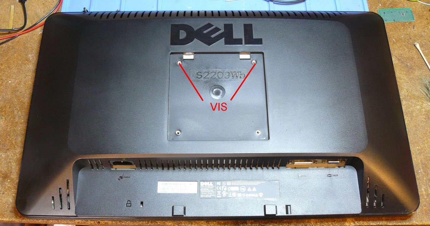 Dell S2209WB, démontage pied suite