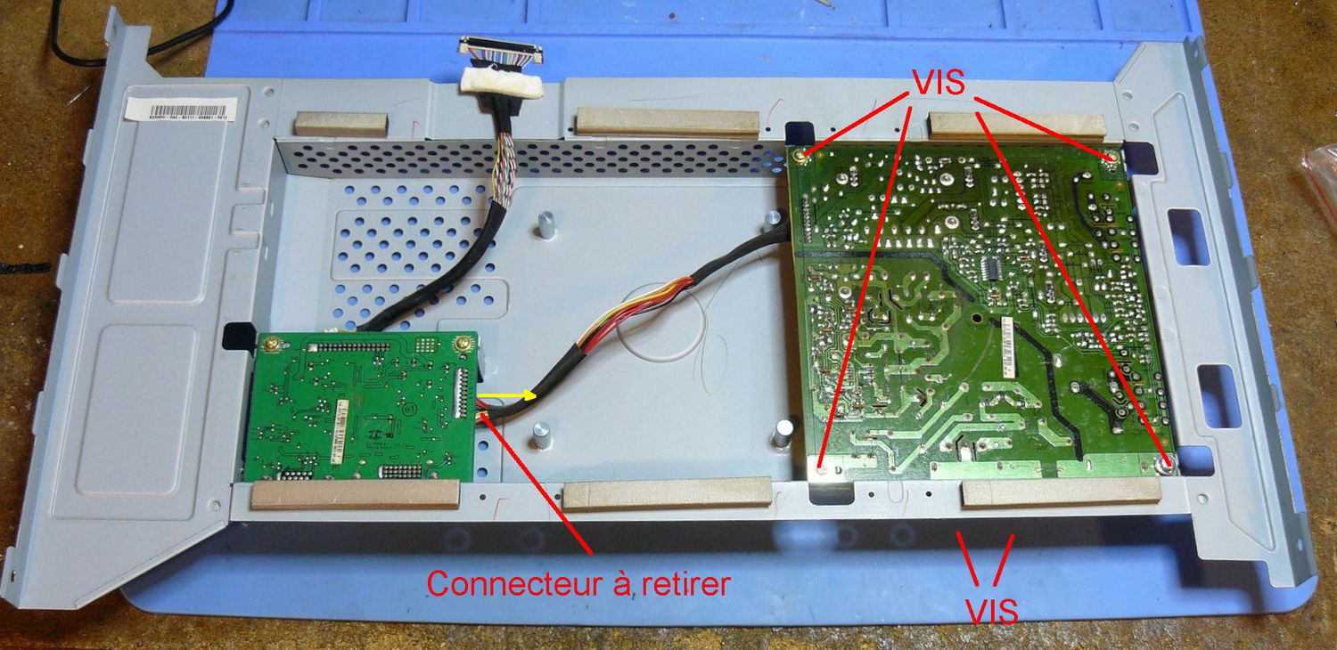 Dell S2209WB, cartes électroniques