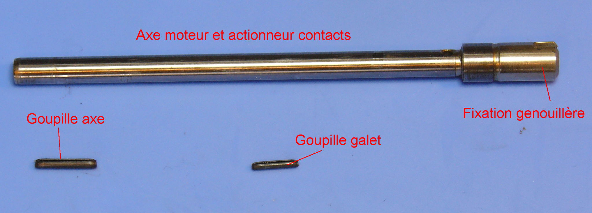 Elna 2 Supematic, Axe et goupilles