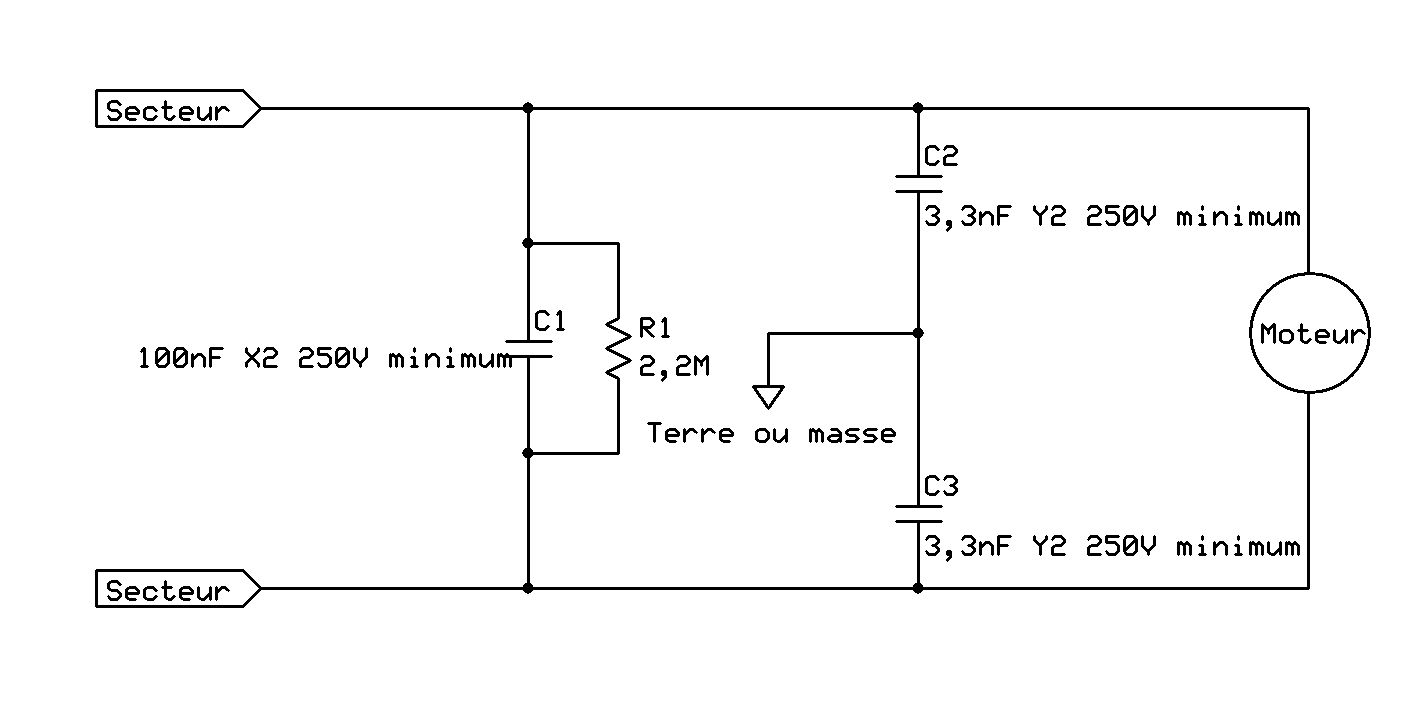 Elna 2 Supematic, filtre électrique