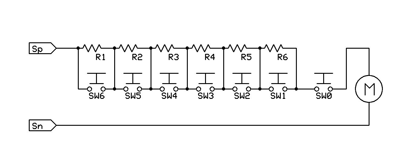 Elna 2 Supematic, variation de vitesse