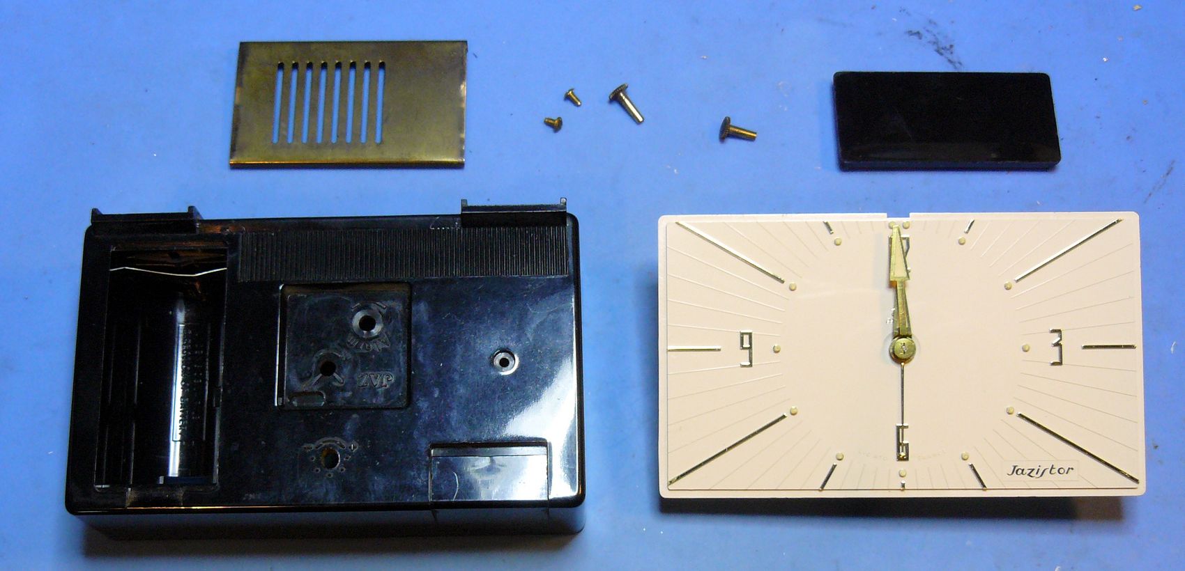 Jaz Jazistor drilic, mecanisme démonté, arrière boitier