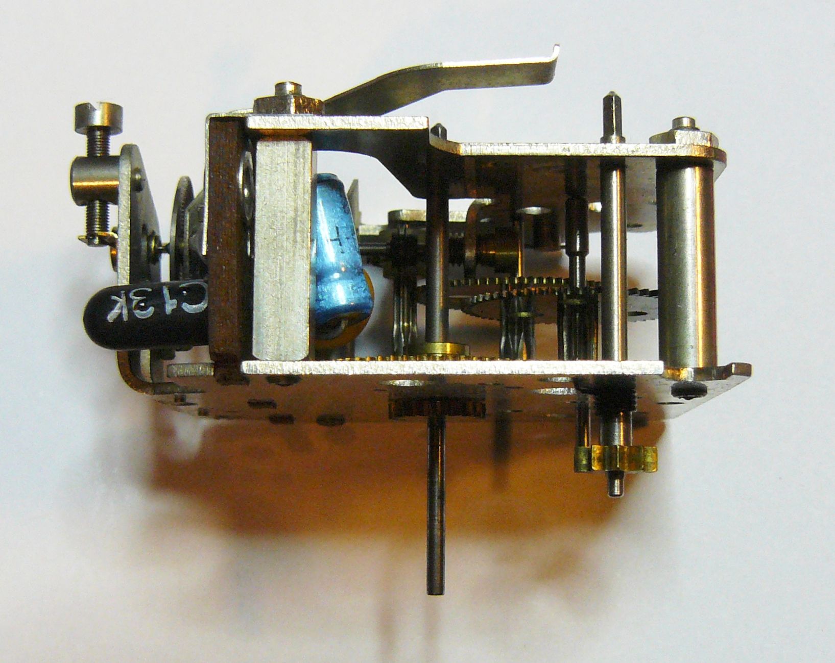 Jaz Jazistor drilic, mecanisme mouvement, côté gauche