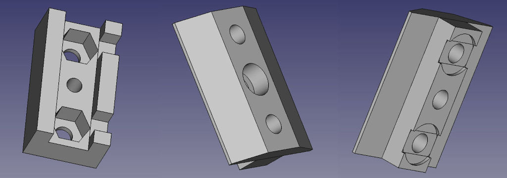 Modèle 3D de l'embase antenne, vue générale