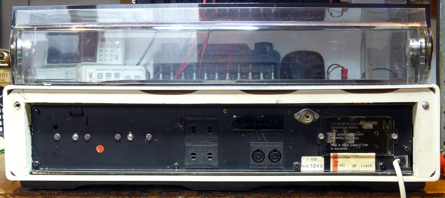 Continental Edison CT9537, Arrière