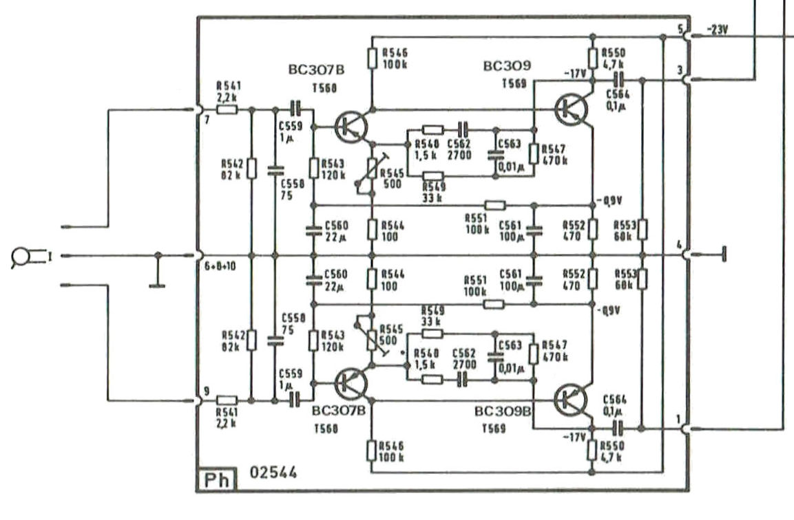 Continental Edison CT9537, carte préampli phono et RIAA