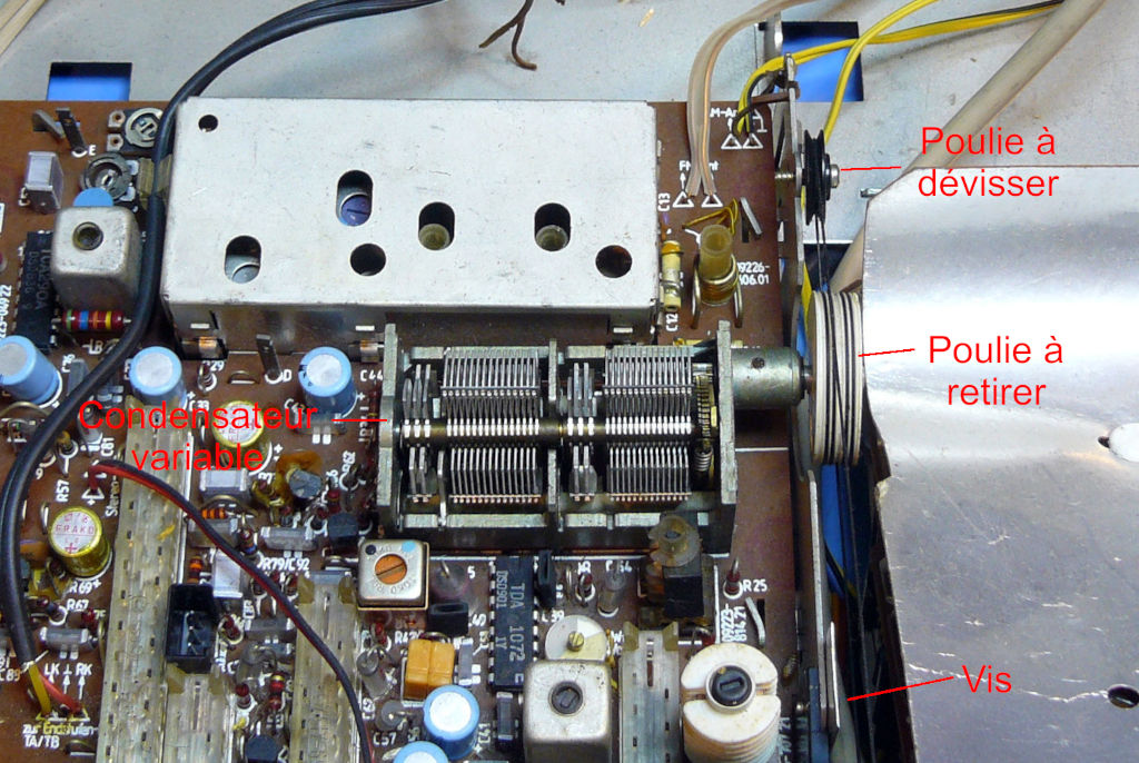 Grundig studio RPC50 démontage clavier