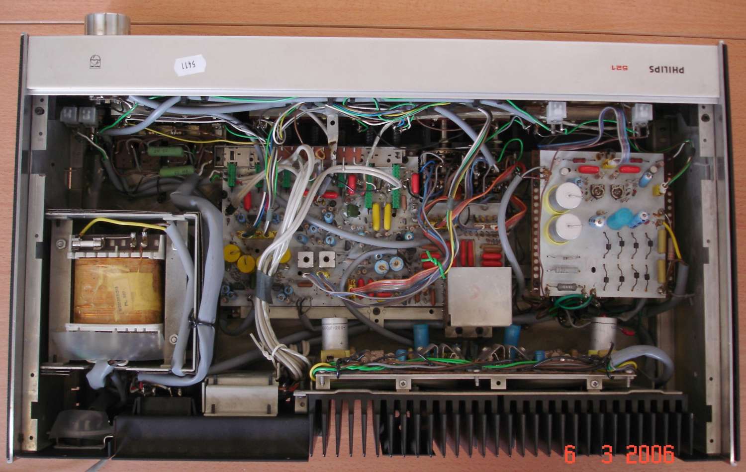 Philips RH521, intérieur