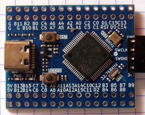 Carte minimale STM32L476 RET6 avant