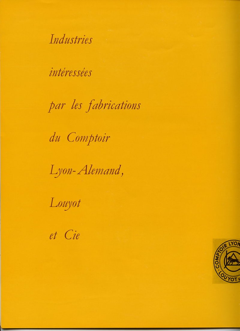 plaquette cla 1965