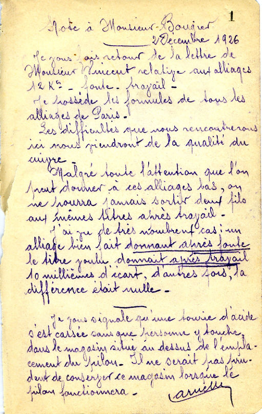 1926-12-02 M. René Laruelle à M. Bougier