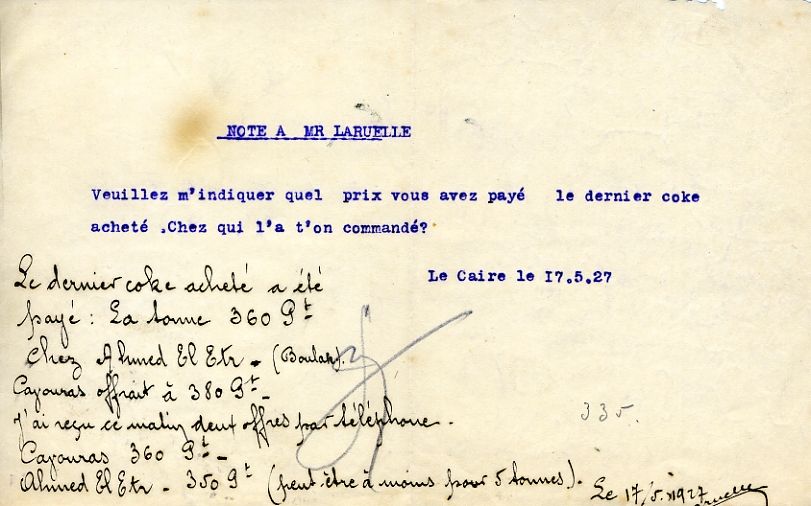 1927-05-17 M. Bougier à René Laruelle