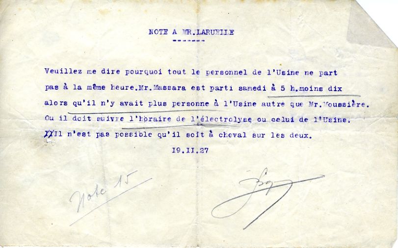 1927-11-19 M. Bougier à René Laruelle