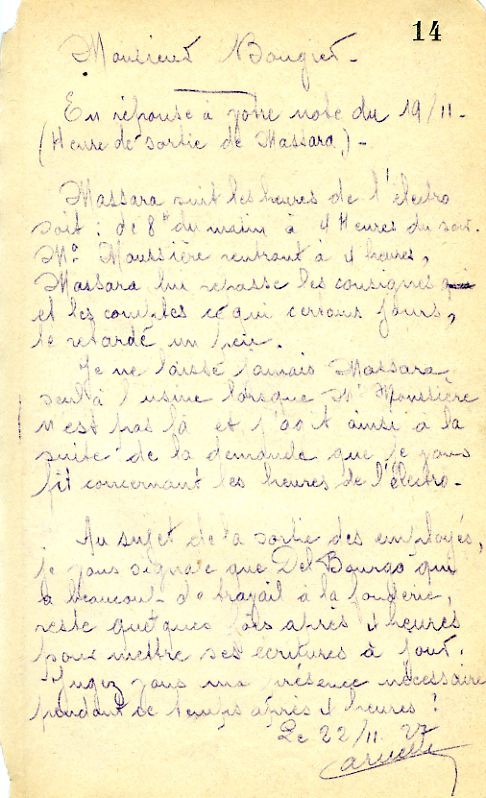 1927-11-22 M. René Laruelle à M. Bougier 1