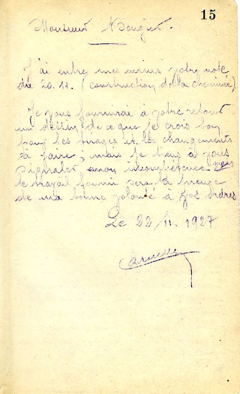 1927-11-22 M. René Laruelle à M. Bougier 2