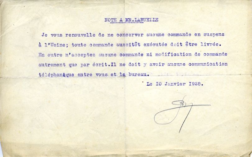1928-01-10 M. Bougier à René Laruelle