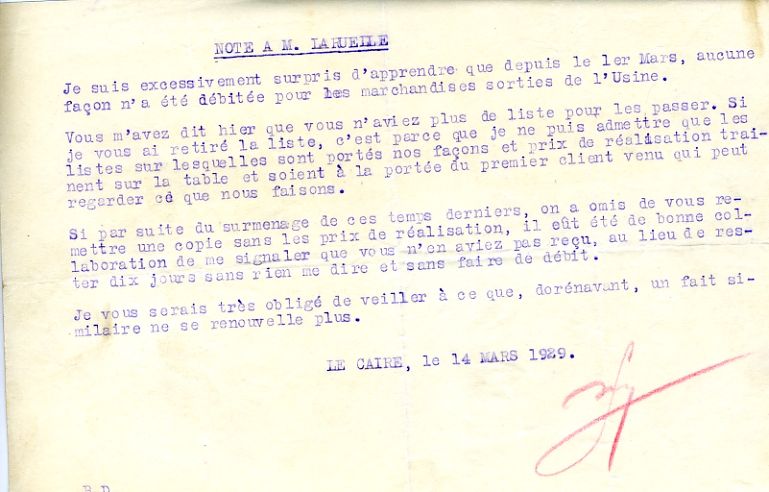 1929-03-14 M. Bougier à René Laruelle 1