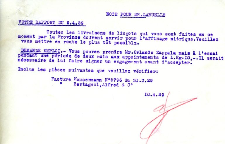 1929-04-10 M. Bougier à René Laruelle