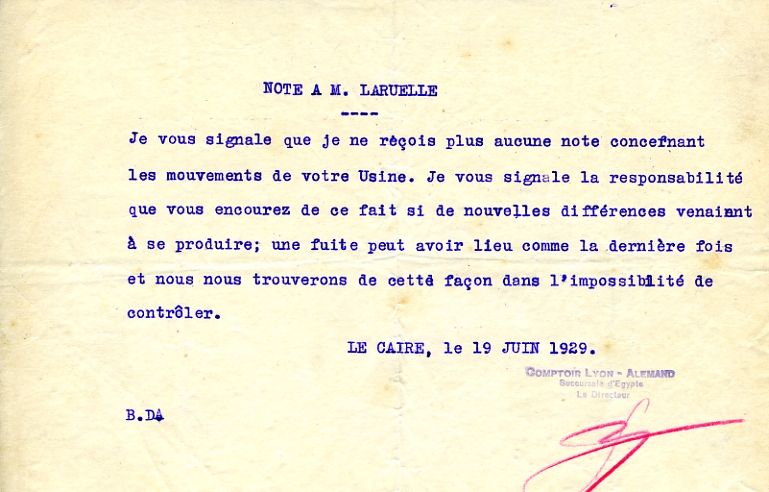 1929-06-19 M. Bougier à René Laruelle