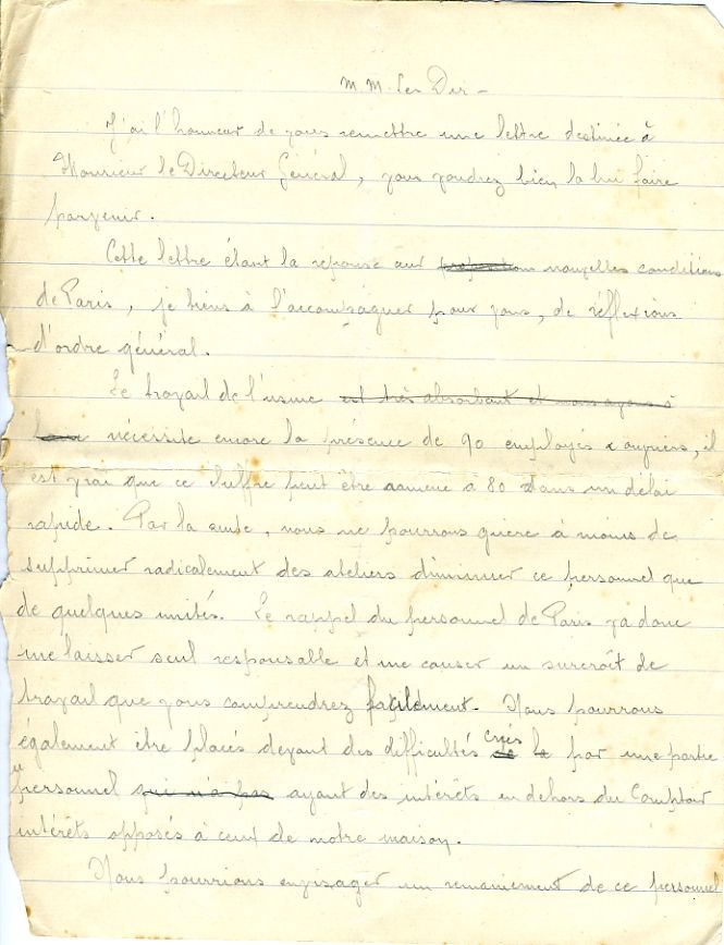 1927 environ M. René Laruelle à M. Vincent 1