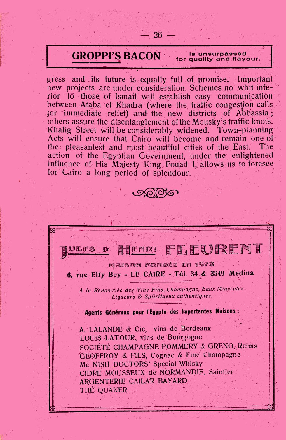 Jules et Henri Fleurent advertisement