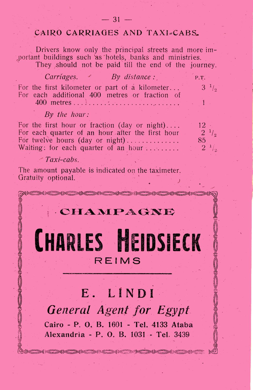 Charles Heidsieck advertisement