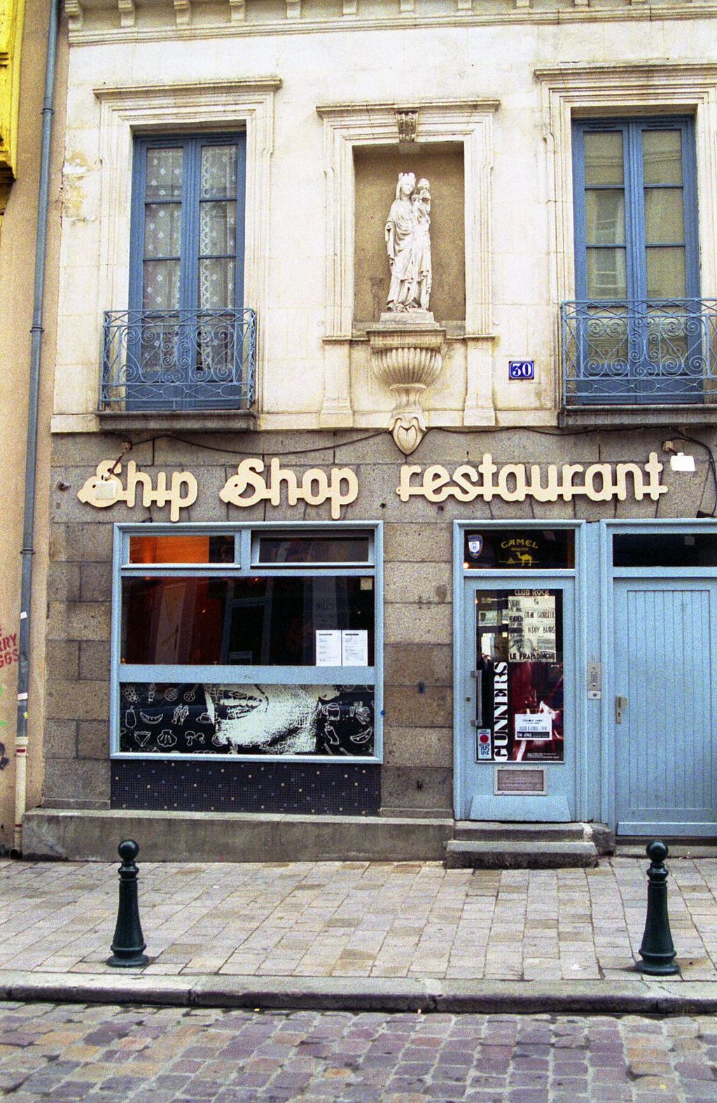 Restaurant le Ship Shop, rue de Saint Malo à Rennes, en 1991