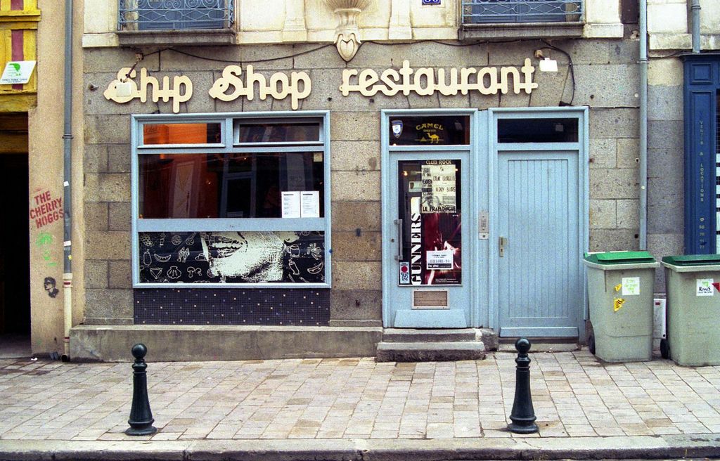 Restaurant le Ship Shop, rue de Saint Malo à Rennes, en 1991