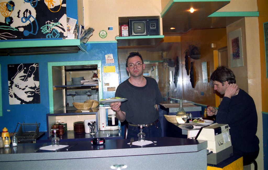 Tonio, Restaurant le Ship Shop, rue de Saint Malo à Rennes, en 1991