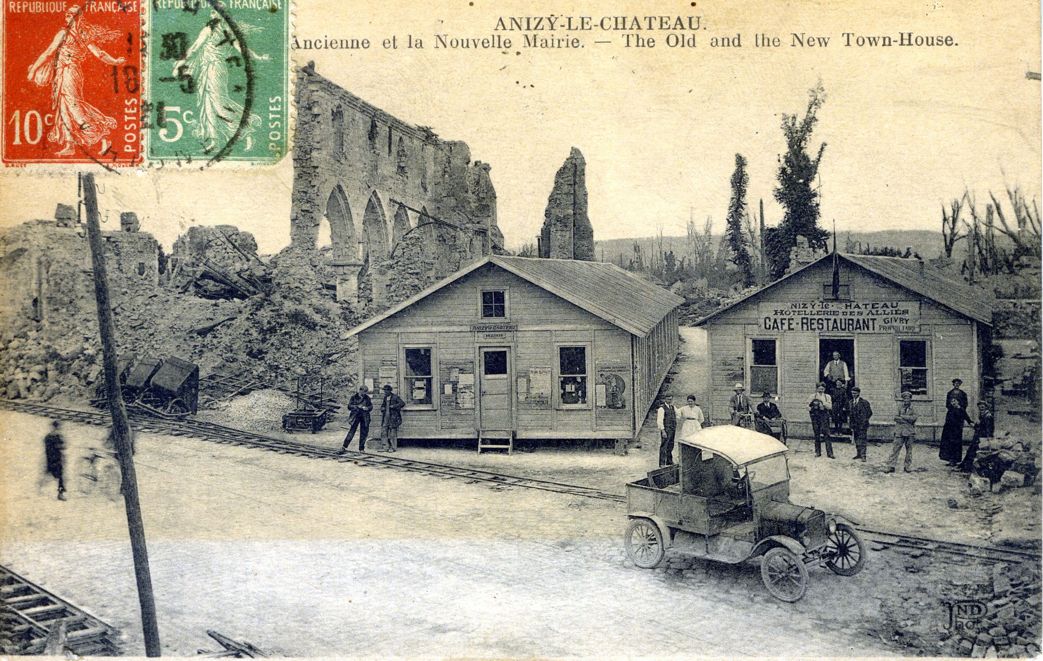 1918, Anizy le Chateau, Mairie