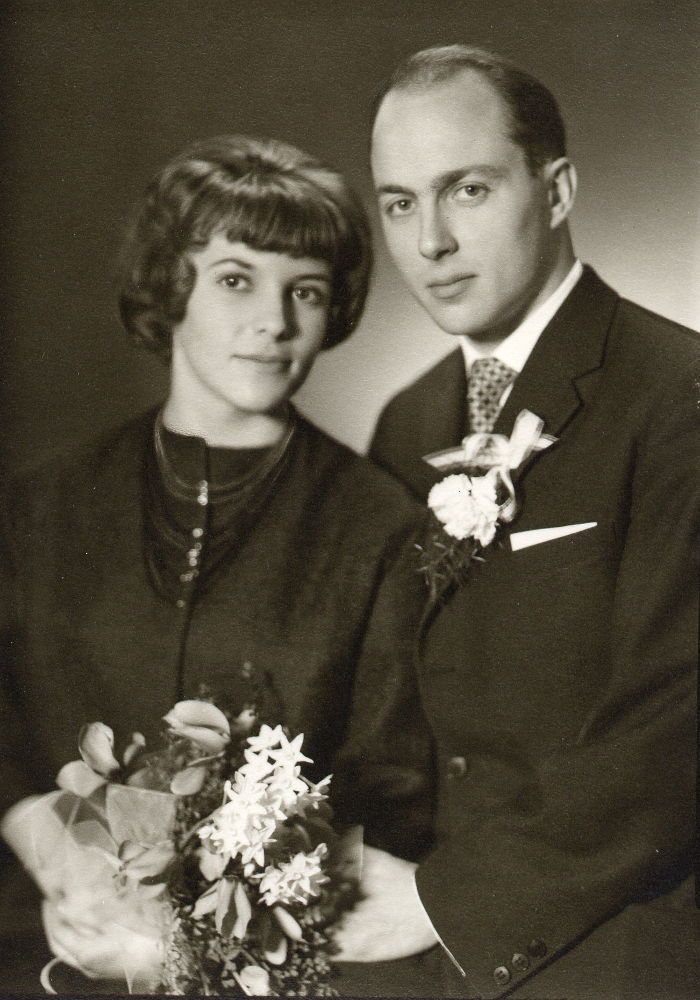 Monique Laruelle-Jaurola et Antero Jaurola, mariage 1960