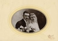1926, René Laruelle et Simone Laruelle-Van den Eynde, mariage