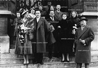 1956, René Laruelle et famille, mariage Thérèse Laruelle