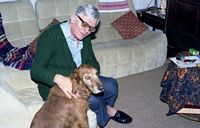 1979, Docteur Louis-Jean Tamalet et sa chienne Sarah