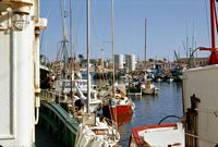 Années 1970, Bateaux de pêche à quai à Port Joinville