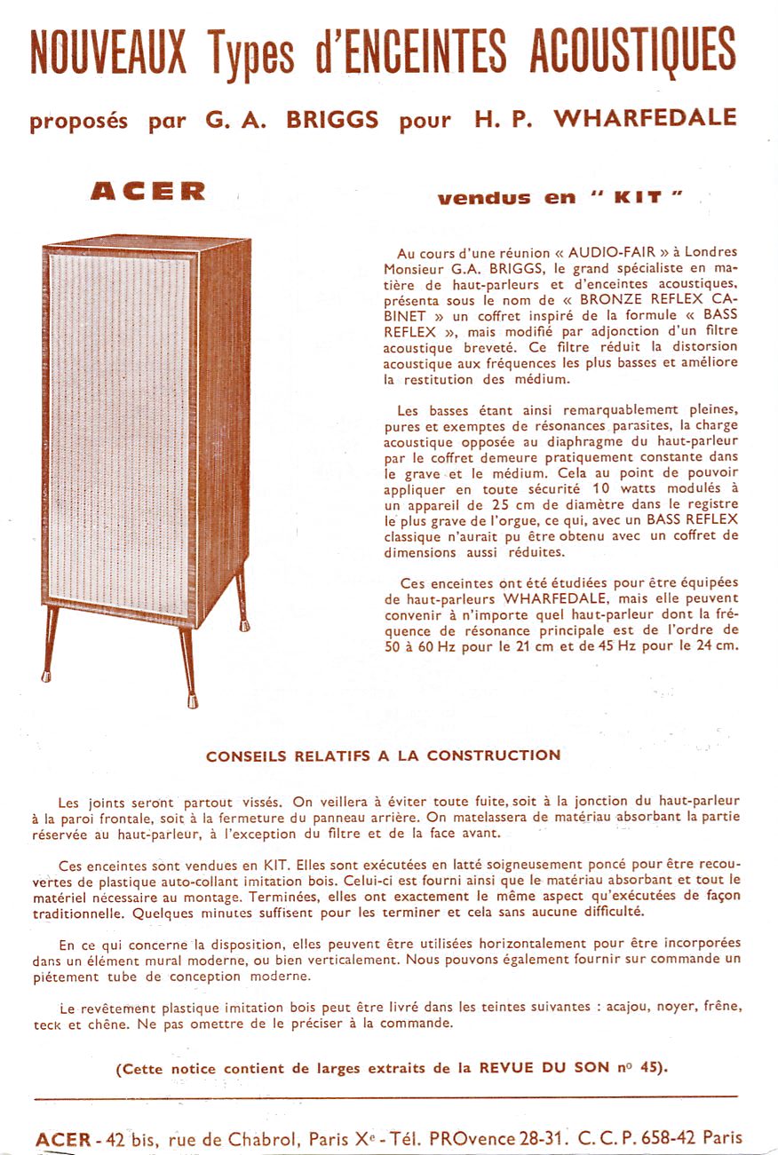 page 1 publicité ACER