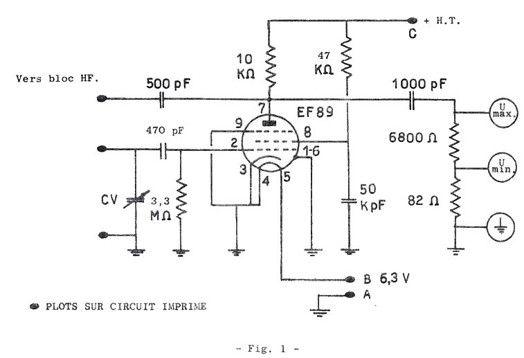 Eurelec, générateur de signaux,schéma électrique