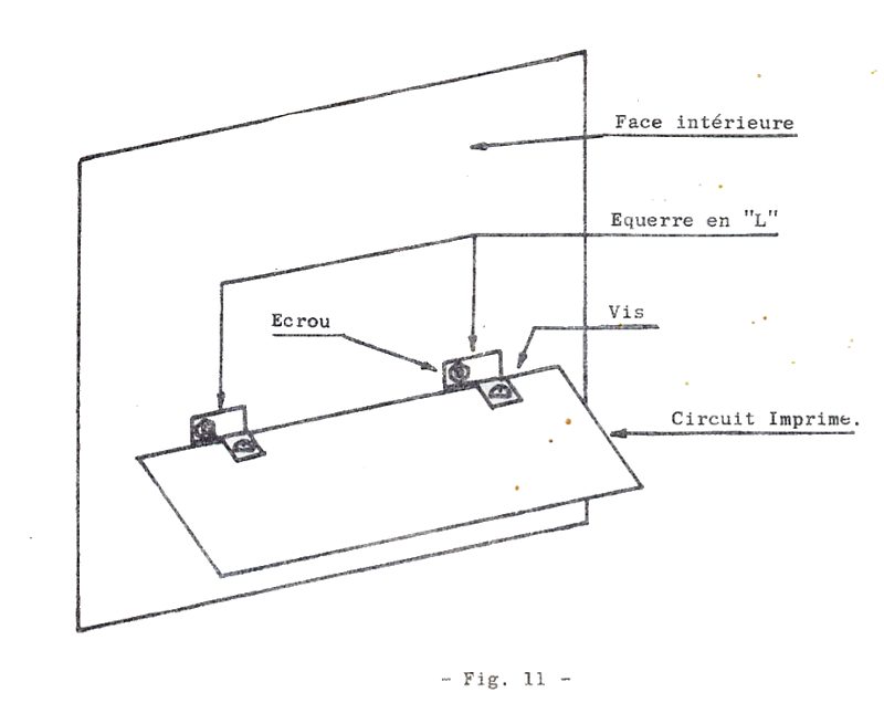Eurelec, générateur de signaux, fixation circuit imprimé