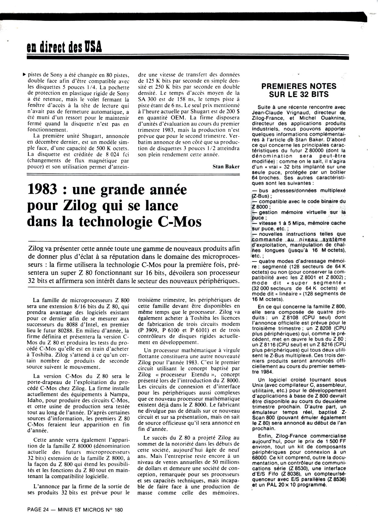 Minis et Micros n° 180 page 1